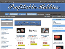 Tablet Screenshot of profitablehobbiesstore.com